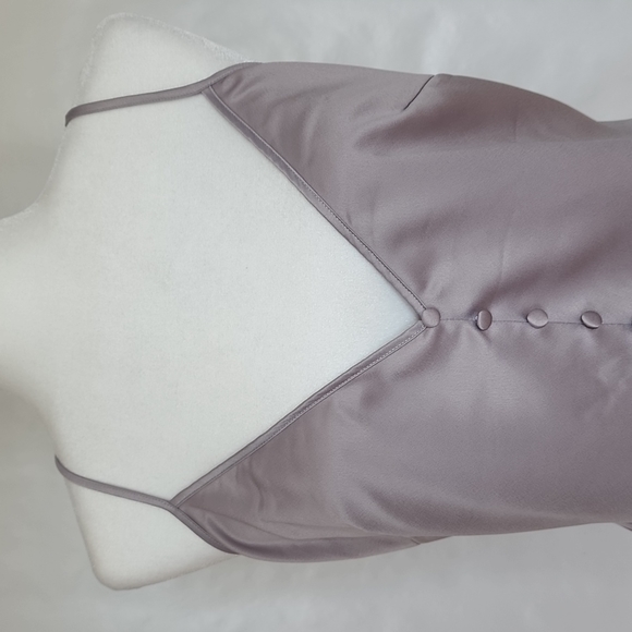 MISSGUIDED Gray Tie Back Mini Dress - Picture 3 of 9